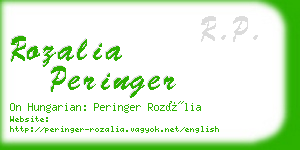 rozalia peringer business card